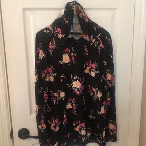 Super soft floral hoodie! Never been worn!